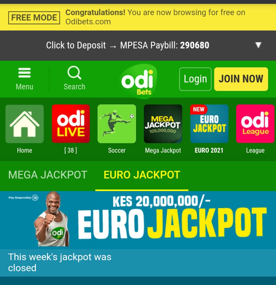 Odibets Euro Jackpot