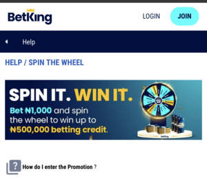 Betking Spin The Wheel