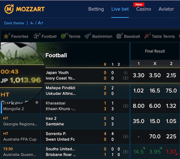 Mozzartbet Live Bet Jackpot