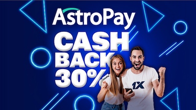 Astropay Cashback 1xBet
