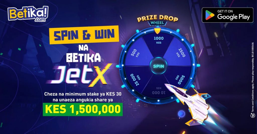 Betika JetX Spin and Win Promo