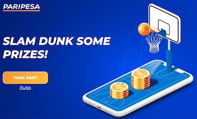 Paripesa Basketball legend only bets in the bookie's app qualify